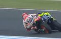 Pamer Hasil Senggolan dengan Marc Marquez di MotoGP Australia, Valentino Rossi Malah Pasang Wajah Lucu