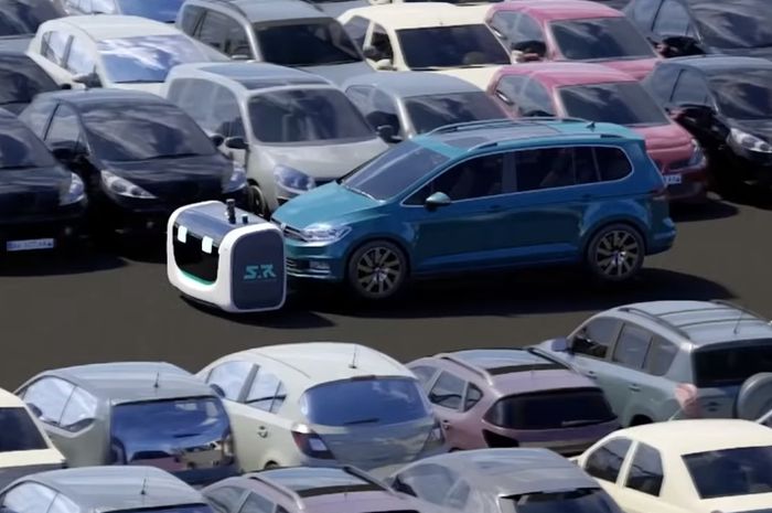 Robot valet parking yang akan dipakai di Bandara Gatwick Inggris