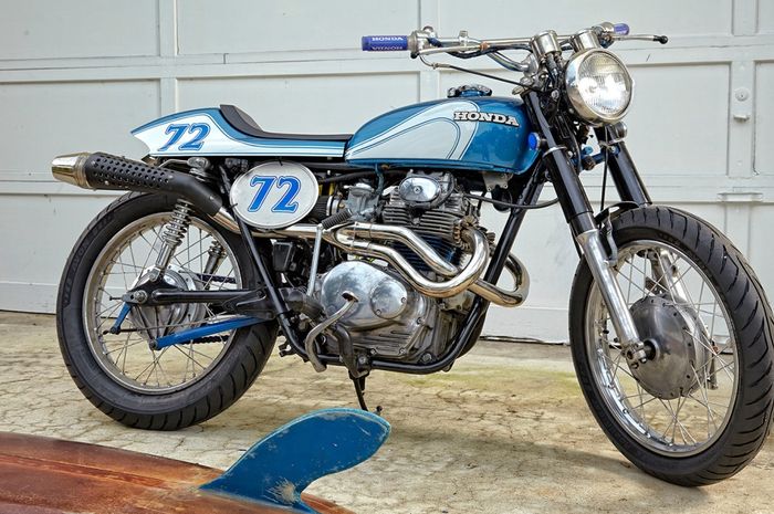 Honda CB350 custom street tracker dari Vintage Iron Club