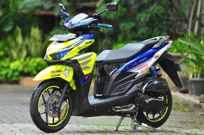 Modifikasi Honda Vario 150 Ngefans Rossi Dari Bocah Gridoto Com