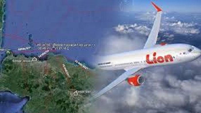 Ilustrasi Pesawat Lion Air jatuh di Karawang, Jawa Barat