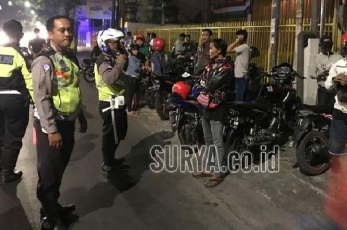 Razia balap liar di Sidoarjo, Jawa Timur