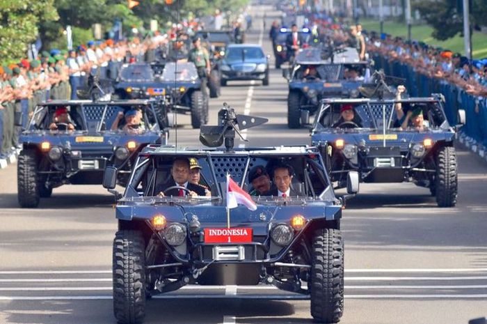 Rantis yang ditumpangi Jokowi di Mabes TNI