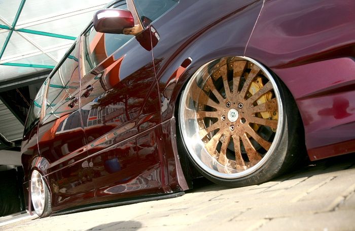 Pelek Work dilapis cat motif wood panel