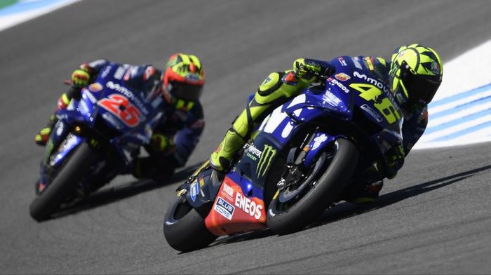 Duet Yamaha, Valentino Rossi dan Maverick Vinales dominan di MotoGP Prancis tahun lalu