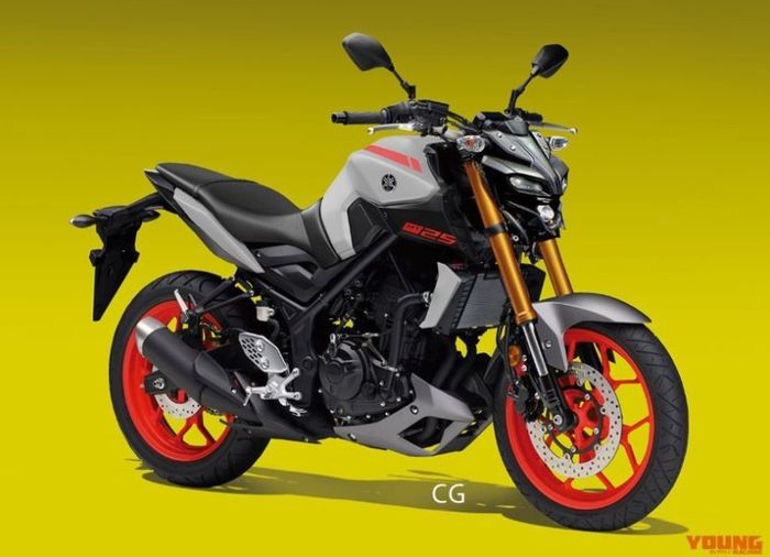 Perkiraan desain Yamaha MT-25 facelift ala Young Machine