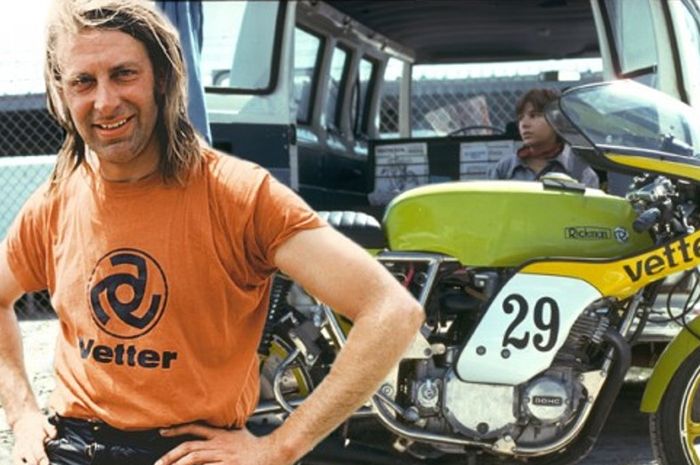 Craig Vetter dan salah satu hasil desainnya