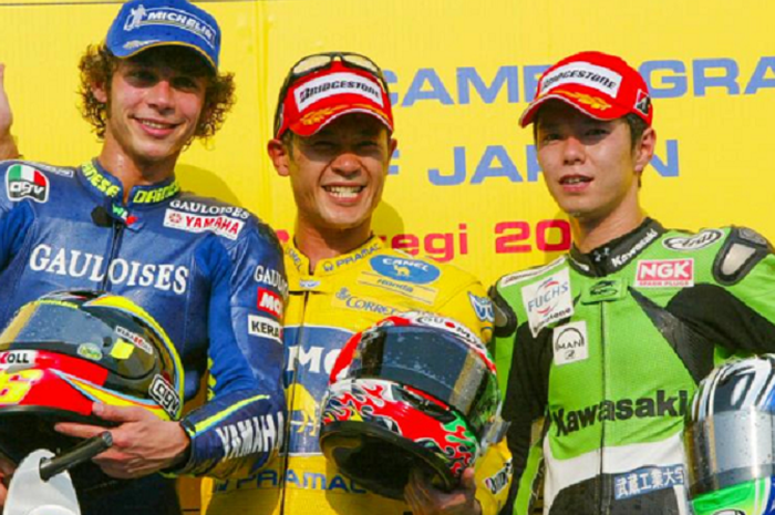 Makoto Tamada Berhasil Kalahkan Rossi di Motegi Pada Tahun 2004