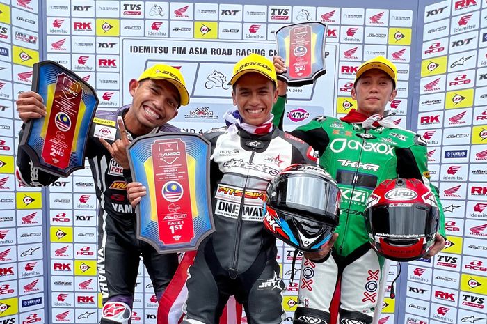 Wahyu Aji Trilaksana podium di Race 1 UB150 ARRC Malaysia 2022