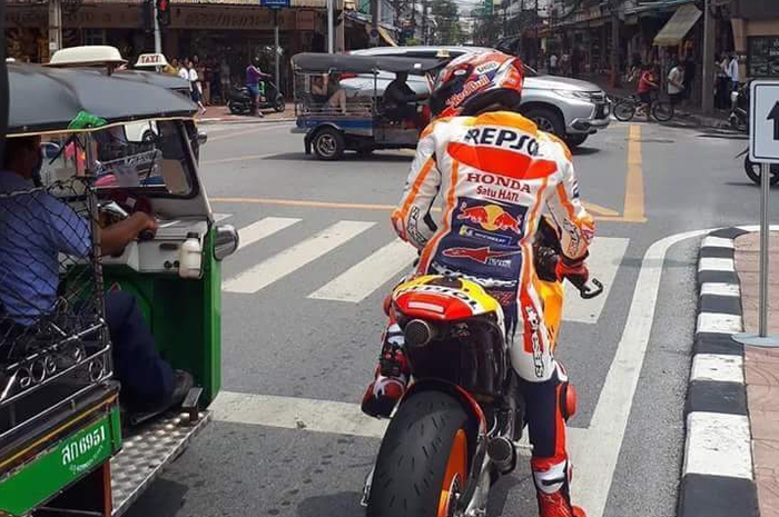 Marc Marquez di jalanan kota Buriram