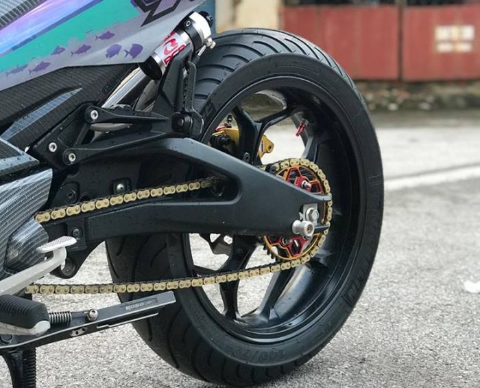 Swingarm punya Yamaha TFX 150 alias Yamaha Xabre