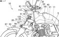 Gambar Paten Motor Baru Honda, Mirip CB1100, Suspensi Depan Kayak Mobil