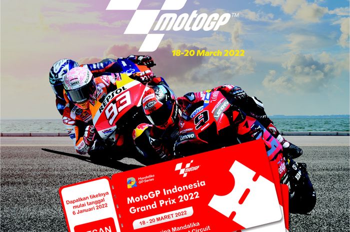 Tiket MotoGP Mandalika 2022 bisa didapat di www.Tiketapasaja.com