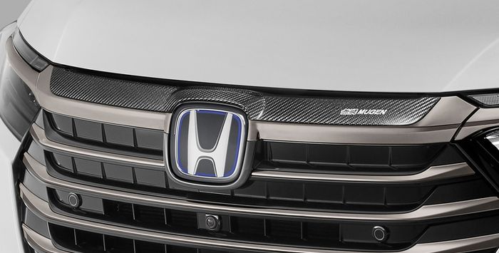 Material serat karbon pada gril depan Honda Odyssey