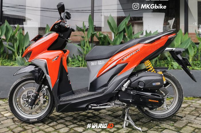Modif simpel kaki-kaki Honda Vario 125, pelek RCB sok dan pengeremannya oke