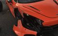 Ngilu! McLaren 720S Sewaan Dipakai Balapan, Fascia Kanan Babak Belur, Bodi Belakang Hancur Lebur