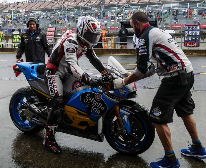 Hiroshi Aoyama yang menggantikan Jack Miller jadi juru kunci di latihan bebas pertama MotoGP Jepang