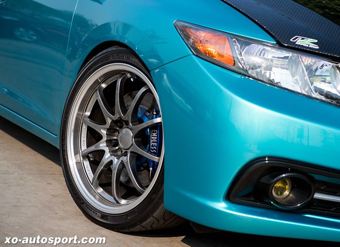 Modifikasi Honda Civic FB ditopang pelek Volk Racing CE28 ukuran 18 inci