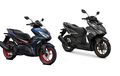 Sama-sama Skutik Racy Idola Anak Muda, Harga Yamaha All New Aerox 155 Vs Honda Vario 160 Mahal Mana Sih?