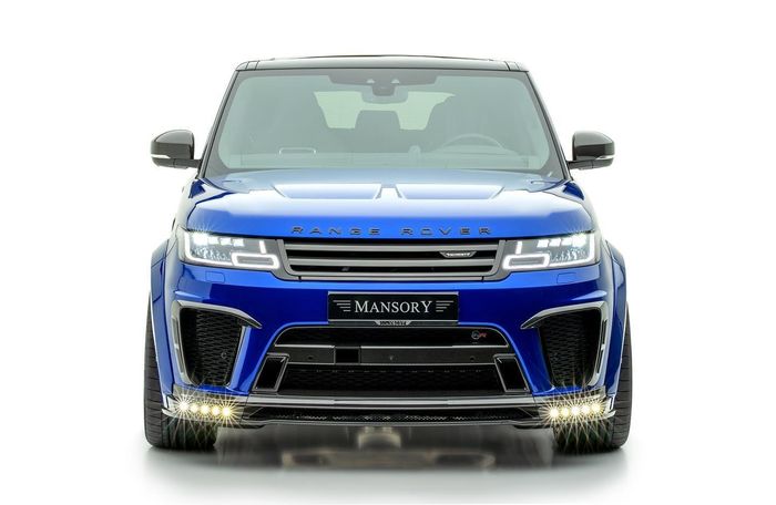 Tampilan depan Range Rover Sport SVR hasil garapan Mansory, Jerman