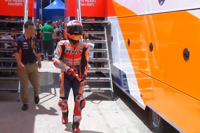 Marc Marquez tidak bisa melanjutkan FP2 MotoGP Spanyol