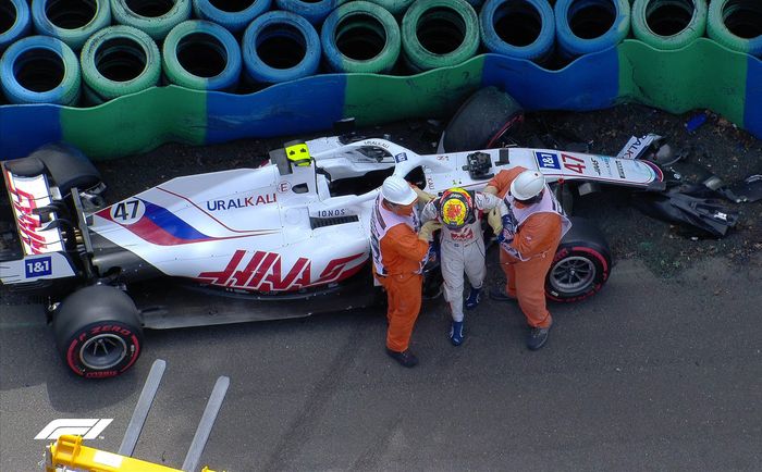 Mick Schumacher mengalami kecelakaan pada sesi latihan di F1 Hongaria 2021