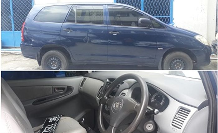 Kondisi Toyota Kijang Innova E 2004 yang dilelang Ditjen Pajak.