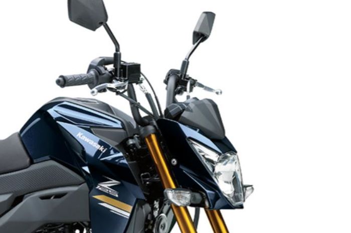 Penampakan motor 125 cc baru Kawasaki yang masuk lini Z Series, tampilannya sangar ala sportbike non fairing.