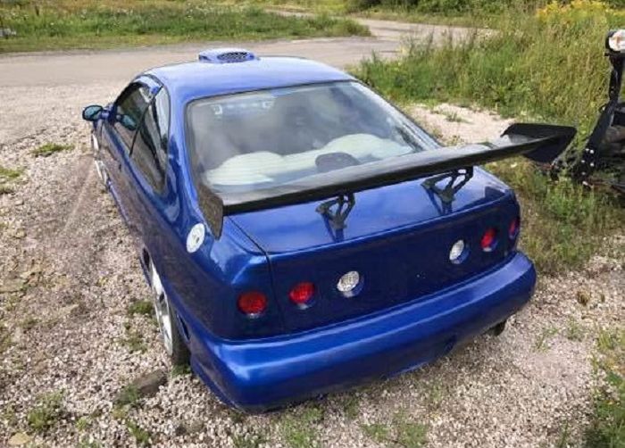 Tapilan Honda Civic dengan modifikasi ala Nissan Skyline