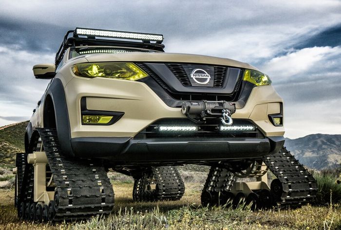 Modifikasi Nissan X-Trail tampil sangar adopsi roda tank dan part off-road