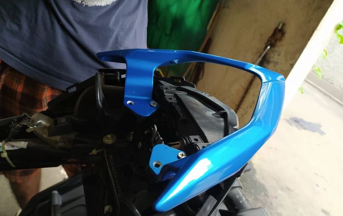 Behel Yamaha Aerox 155 setelah terpasang