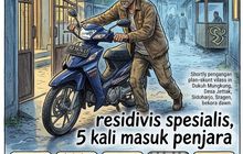 Bikin Geleng Kepala, Pelaku Maling Suzuki Shogun 125 Ini Bakal Dipenjara Keenam Kalinya