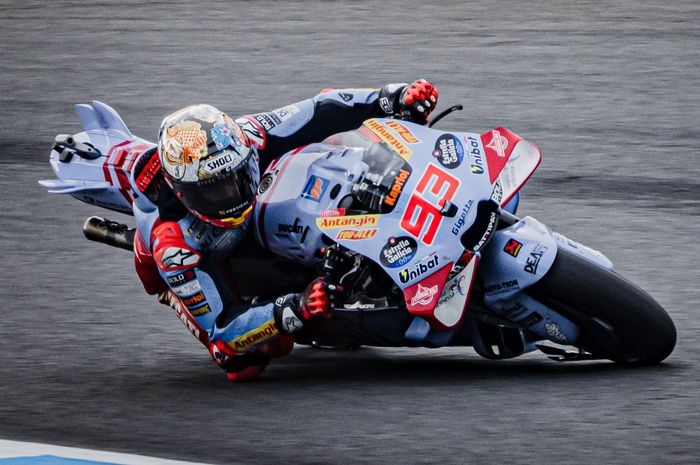 Marc Marquez hampir kehilangan podium MotoGP Jepang 2024 gara-gara track limit