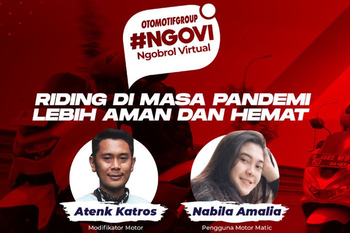 NgoVi, Riding Di Masa Pandemi Lebih Aman Dan Hemat. Sabtu 8 Agustus 2020, Pukul 16.00 WIB - Selesai. Gratis dan berhadiah