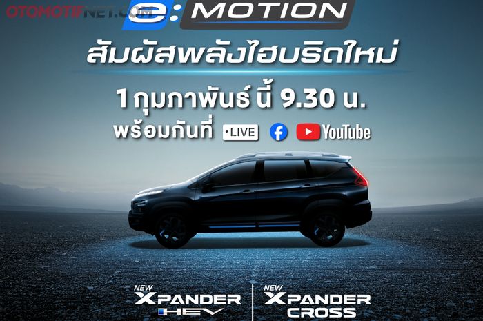 Poster teaser launching Mitsubishi Xpander Hybrid dan Xpander Cross Hybrid