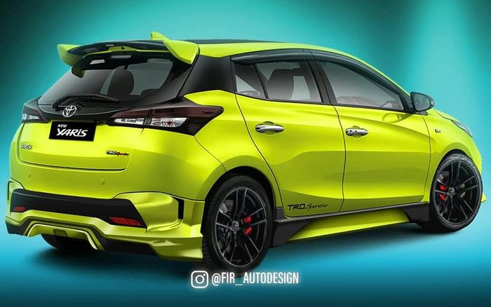 Digital modifikasi Toyota Yaris facelift kreasi @fir_autodesign