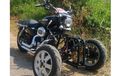 Begini Detail Modif Trike H-D Sportster Bikinan Bengkel Solo Yang Punya Cakram di Tengah