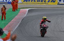 Pecco Bagnaia Crash Parah, Aleix Espargaro Menang dan Bawa Aprilia Cetak Rekor di MotoGP Catalunya 2023