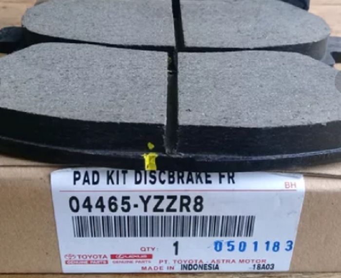 Kampas rem depan Avanza