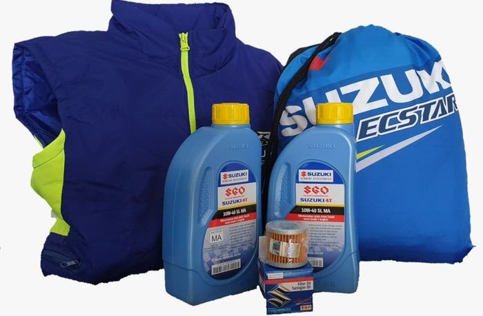 Paket hadiah yang didapat untuk pembelian Suzuki GSX-R150
