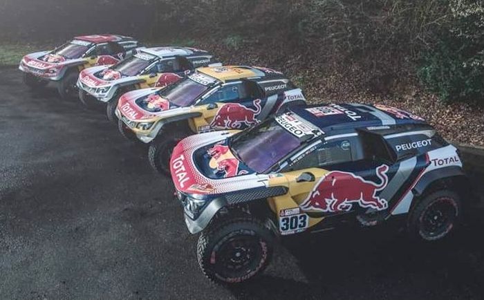 Empat pereli Team Peugeot Total diharapkan bisa juara pada penampilan terakhir tim pabrikan Perancis ini di Reli Dakar