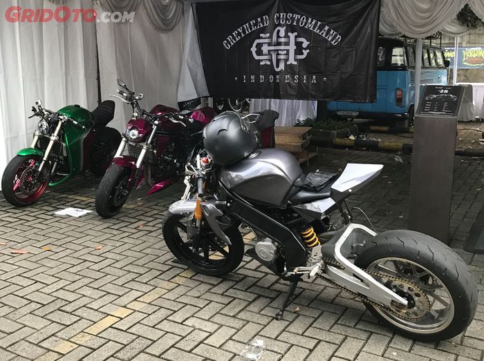 berbagai motor custom partisipan Jakarta Motogarage 2018