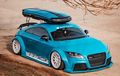 Modifikasi Audi TT RS Tampil Dandy Pakai Roof Box dan Warna Nyentrik