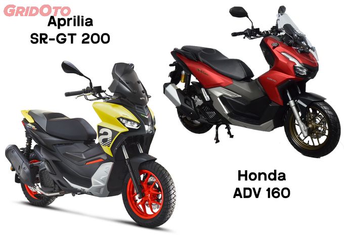 Komparasi skutik adventure, Aprilia SR-GT 200 dan Honda ADV 160