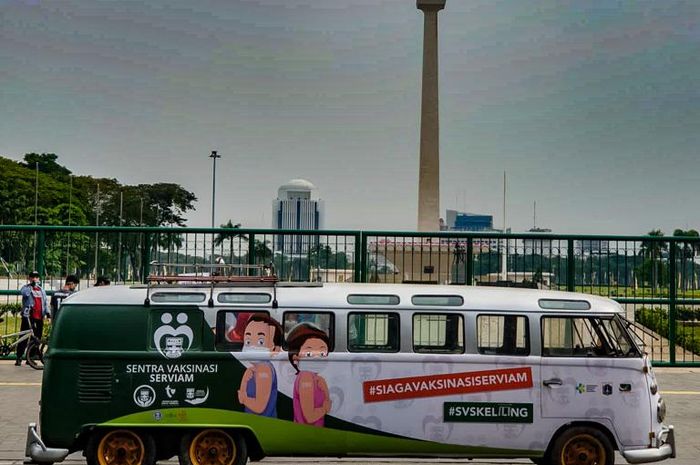 VW Dakota limousine milik Bingky, dipakai jadi mobil vaksin keliling