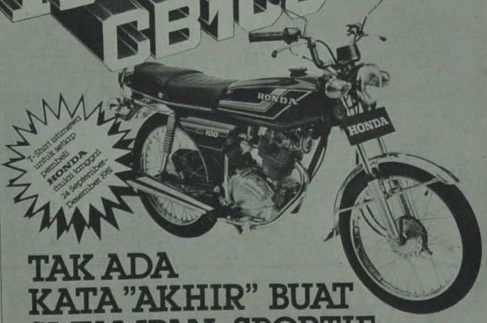 Iklan Honda CB100 tahun 1981