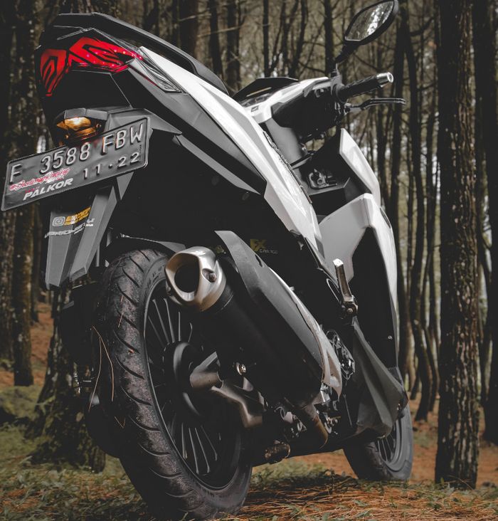 Honda Vario 125 pasang hugger Honda Air Blade, cover knalpot Honda PCX150 plus end muffler V-Ixion