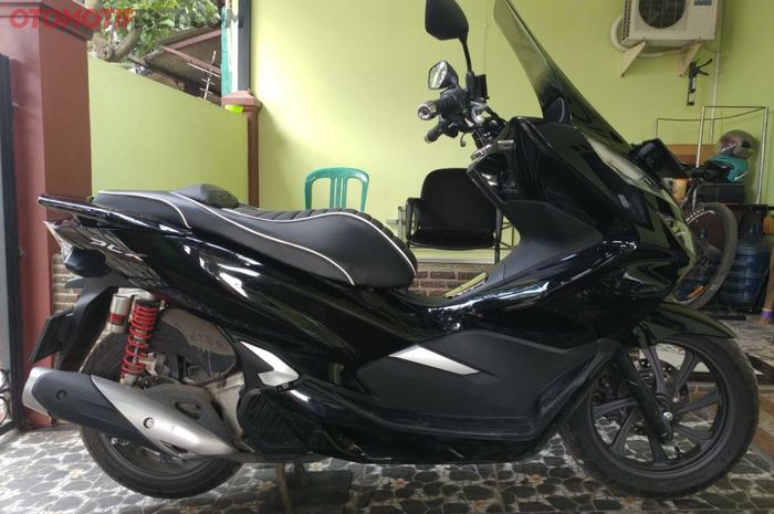 All New PCX 150 milik Hendra yang sudah mengalami sedikit modifikasi