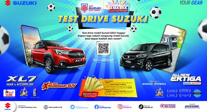 Semarak Test Drive Berhadiah Akhir Tahun dari Suzuki
