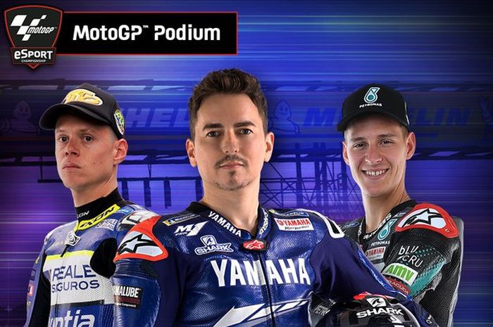 Jorge Lorenzo jadi juara MotoGP Virtual Race V Silverstone Inggris kalahkan Tito Rabat dan Fabio Quartararo bawa-bawa Kaisar Romawi segala